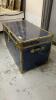 BLUE METAL TRUNK W/ TRAY - 2