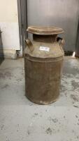 ANTIQUE MILK CAN W/ LID
