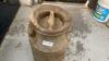 ANTIQUE MILK CAN W/ LID - 2