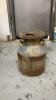 ANTIQUE. CREAM CAN W/ LID