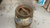 ANTIQUE. CREAM CAN W/ LID - 2