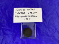 BANK OF UPPER CANADA 1857 PENNY
