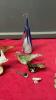COLLECTION OF BIRD ORNAMENTS & SWAN PLATTER - 2