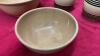 (2) POTTERY BOWLS, & (2) POTTERY CANISTER - 2