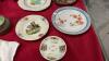 COLLECTIBLE PLATES, GREEN GLASS JAR, SUGAR BOWL W/ (2) CUPS & SAUCERS - 3