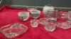 GLASS VASES, CANDLE HOLDERS, ASHTRAYS, CANDY DISHES - 2
