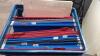 BIG BLUE TOTE W/ HANGING FILES IN A CRATE, MAGAZINE HOLDERS - 2