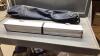 (3)ITEMS - PORTABLE TABLE ,TENT + WALL MOUNTED FLAG HOUSING W/FLAG - 6