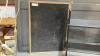 SMALL BOOK CASE, BOX W/ASSORTED PAPER, CORK BOARD, PIN BOARD - 5