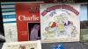 BOX W/ANTIQUE SNI-DOR TURNTABLE , LP RECORDS, BOOKS ABOUT ANTIQUES - 6
