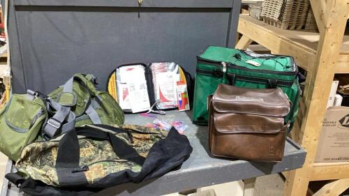 INSULATED COOLER BAG, ATMOSPHERE DUFFLE BAG, CABELA&rsquo;S BAG, FIRST AID KIT W/ CABELA&rsquo;S MULTI TOOL