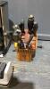 CUISINART COFFEE MAKER , COFFEE MUGS, KNIFE BLOCK W/KNIVES, KNIFE SHARPENER, - 5