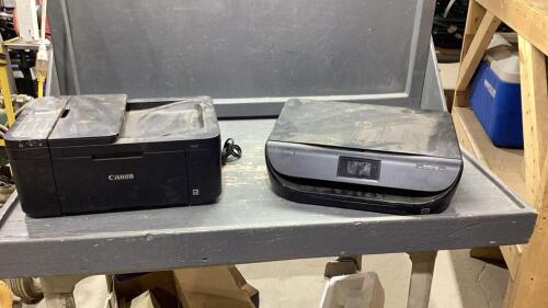 (2) PRINTERS - HP ENVY 4522 + CANON PIXMA