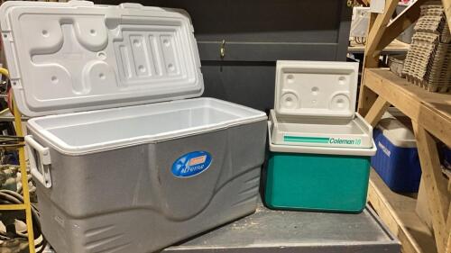 (2) COOLERS - BIG COLEMAN XTREME + COLEMAN 18