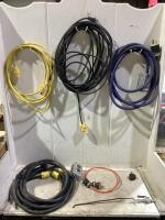 SHOP BOX OF MIXED CORDS & MISCELLANEOUS