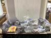 SHOP PAIL OF MIXED BITS W/ WASHERS, BOLTS, NUTS, ELETRIC FENCE CONNECTORS & MISCELLANEOUS