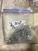 SHOP PAIL OF MIXED BITS W/ WASHERS, BOLTS, NUTS, ELETRIC FENCE CONNECTORS & MISCELLANEOUS - 8