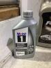 SHOP BOX OF MIXED ENGINE OILS - 2