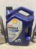 SHOP BOX OF MIXED ENGINE OILS - 4