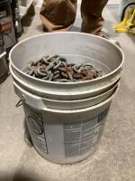 SHOP PAIL OF RUSTED CHAINS