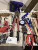 SHOP PAIL W/ CARPENTER SQUARE, EXTENSION CORD, HAMMER & MISCELLANEOUS - 4