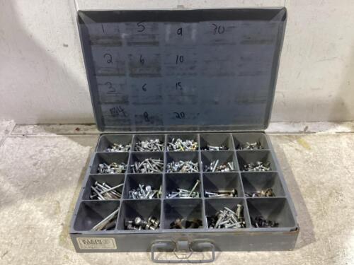 TOOL BOX OF ASSORTED SCREWS