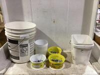 SHOP PAILS W/ NUTS, BOLTS & MISCELLANEOUS