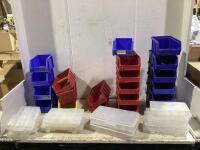 SHOP BOX OF MIXED SMALL BIT CONTAINERS
