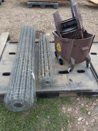 Wire Rolls & Mop Bucket