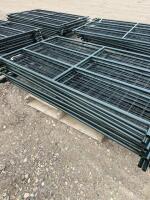 Stack of 10 new 7 foot steel mesh Panels/bidding per panel