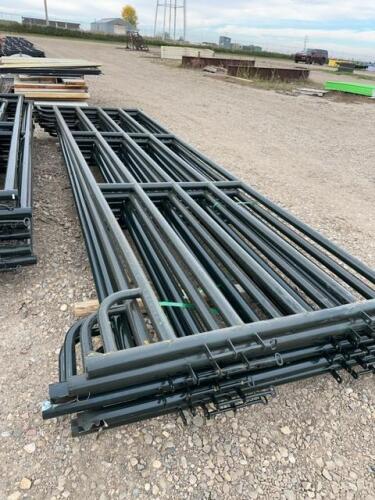 Stack of six damaged 16 foot panels/bidding per panel