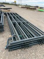 Stack of six damaged 16 foot panels/bidding per panel