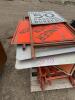 Stack of road signs and A-frames - 2