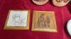APPLE THEME DISHES, LEATHER COASTERS, CERAMIC WALL DECOR, FARM THEME HOT PLATES - 4