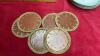 APPLE THEME DISHES, LEATHER COASTERS, CERAMIC WALL DECOR, FARM THEME HOT PLATES - 5