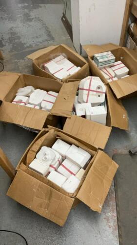 (5) BOXES PORCELAIN DOLL MOLDS - ARMS, LEGS, BODY,