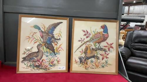 (2) NEEDLEPOINT PICTURES