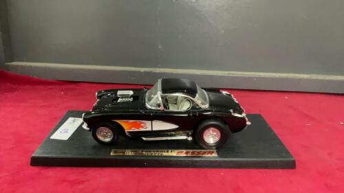 ROAD LEGENDS MOUNTED DIE CAST COLLECTOR CAR - 1957 CHEVROLET CORVETTE. GASSER