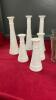 (9) COCA-COLA GLASSES & (6) WHITE BUD. VASES - 4