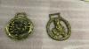 SCOTLAND COLLECTIBLES - TARTAN SKIRT/KILT, SONG BOOKS, (2) HORSE BRASSES, HIGHLAND DANCING BOOK, BANNERS, THE PROFESSIONAL PIPER BOOK - 2