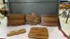 (5) WOODEN COLLECTOR SPOON HOLDERS