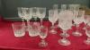 CRYSTAL STEMWARE & (2) GLASSES - 4