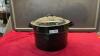 ENAMEL WATER BATH CANNER W/ RACK