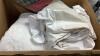 (2)BOXES - ASSORTED BAGS, FITTED SHEET, MATTRESS COVER, QUILT - 2