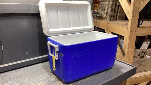 COLEMAN COOLER W/ ATTACHED CORONA BOTTLE OPENER