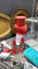 BOX W/BRITA FRIDGE CONTAINER, ICE CUBE TRAY, 2 METAL WESTERN PLATTERS, SLICER, SS ROASTER - 3
