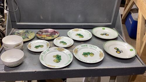 JOHN DEERE DISHES + COLLECTOR PLATES