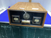 WOOD LOCK BOX. COMBINATION LOCK