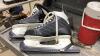 TOTE W/ SHER-WOOD SKATES (SIZE 13) + WATER JUG - 2