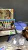 (2)BOXES - LAPTOP BAGS, 2 DENIM BLANKETS, PUZZLES, PETRIFIED WOOD, - 5